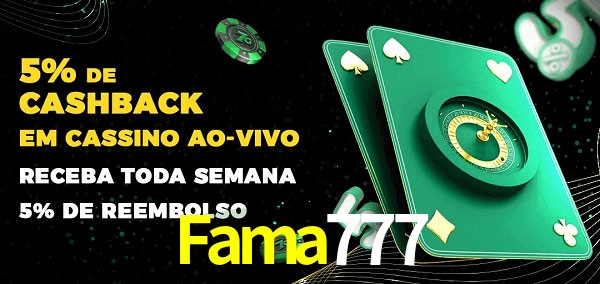 Promoções do cassino ao Vivo Fama777